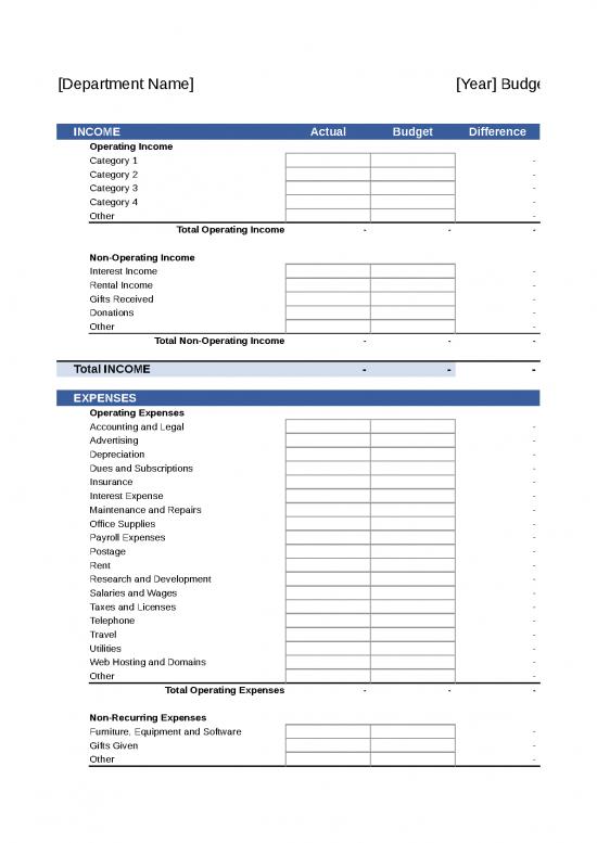 picture_Business Expense Spreadsheet 40827 | Departmental Budget Template
