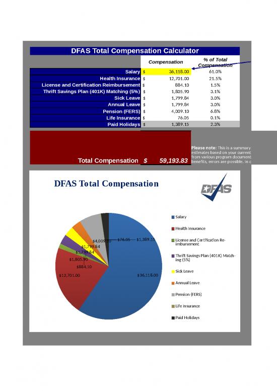 picture_Report Excel Template 41382 | Dfas Total Compensation Calculator Recruiting 1