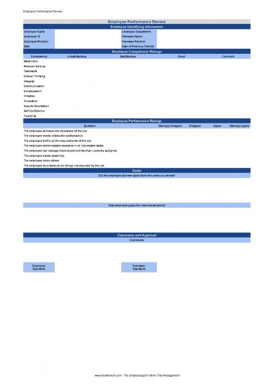 picture_Time Management Excel 41607 | Employee Performance Review Template Tracktime24