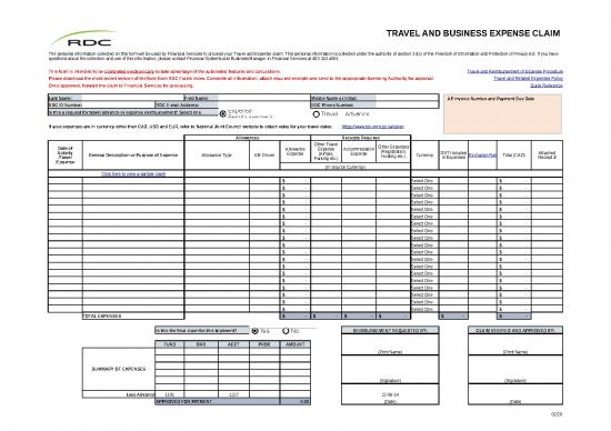 picture Business Expense Spreadsheet 40687 | Employee Travel And Business Expense Claim Updated May 27 2021