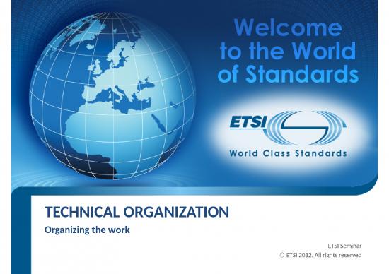 picture Electronic Spread Sheet 42279 | Etsi Seminar 3 1   Technical Organization