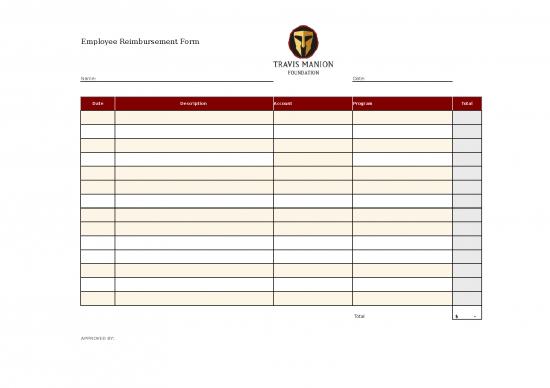 picture_Expense Sheet Template 40790 | Expense Reimbursement Form