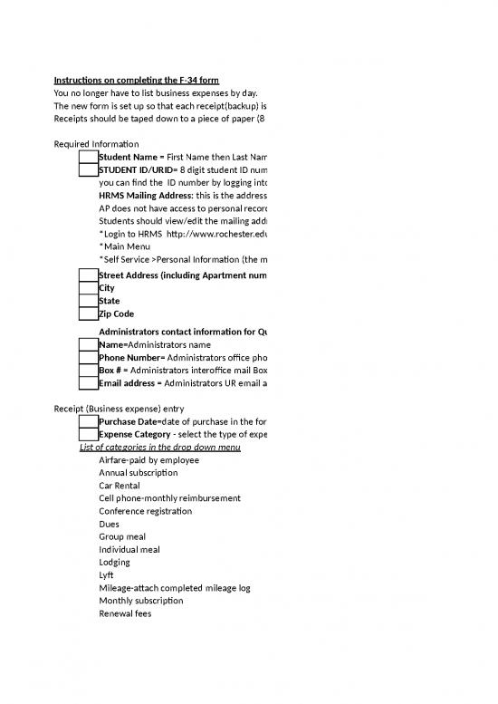 picture_Spreadsheet For Expenses 40767 | F 34 Form Student Business Expense Report 09 17 2019