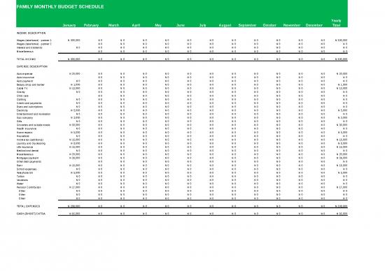 picture Monthly Budget Template 40877 | Family Budget
