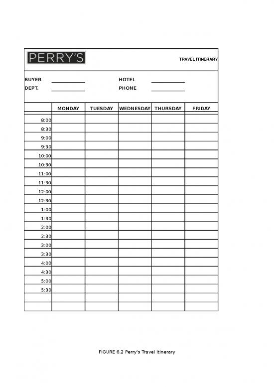 picture Excel Template For Travel Itinerary 41265 | Fi2 Perrys Travel Itinerary