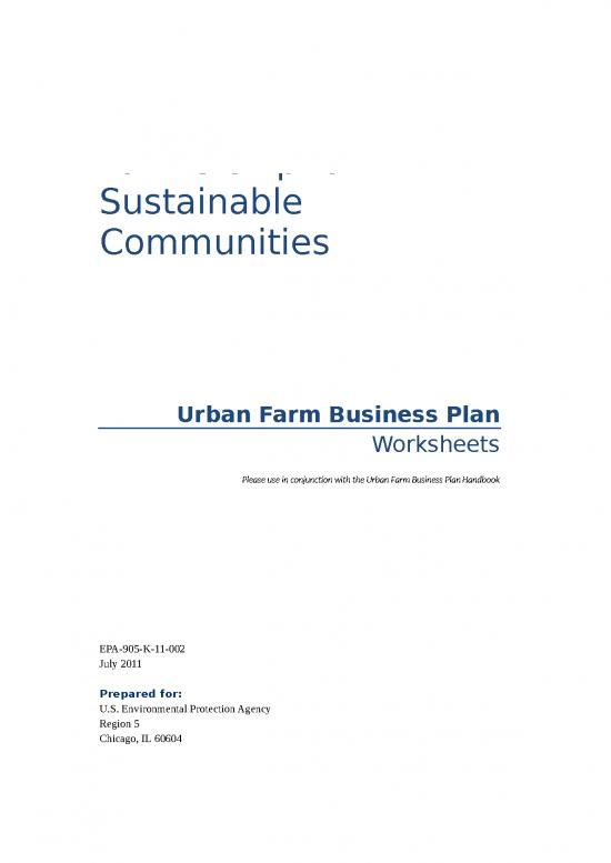 picture Excel Sample Sheet 40723 | Final Urban Farm Business Plan Worksheets