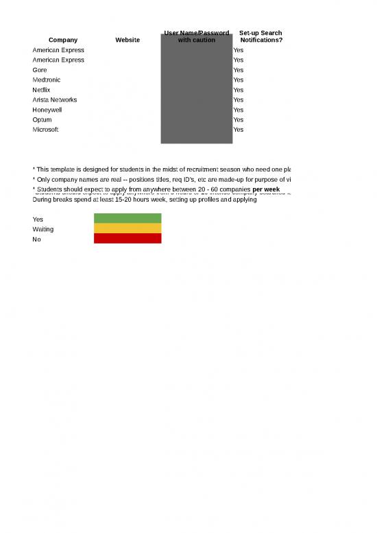 picture_Excel Sample Sheet 41098 | Job Internship Application Tracking