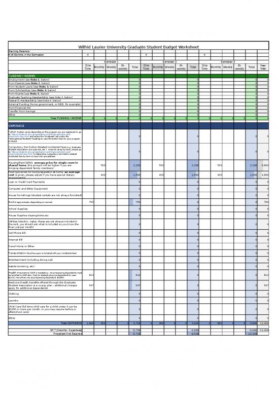 picture1_Monthly Budget Template 40835 | Laurier International Graduate Student Budget Worksheet