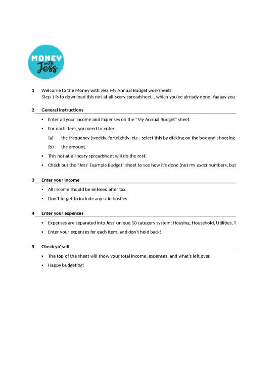 picture_Spreadsheet For Expenses 40981 | Money With Jess My Annual Budget