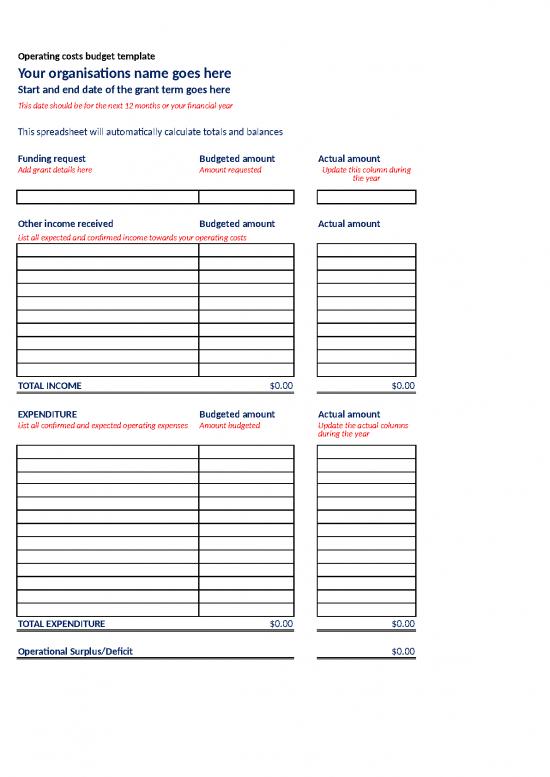 picture1_Spreadsheet For Expenses 40711 | Operating Cost Budget Template