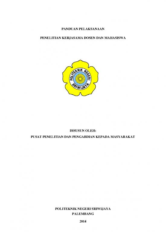 picture_Contoh Laporan Penelitian 41955 | Panduan Penelitian Kerjasama Dosen Mahasiswa Polsri