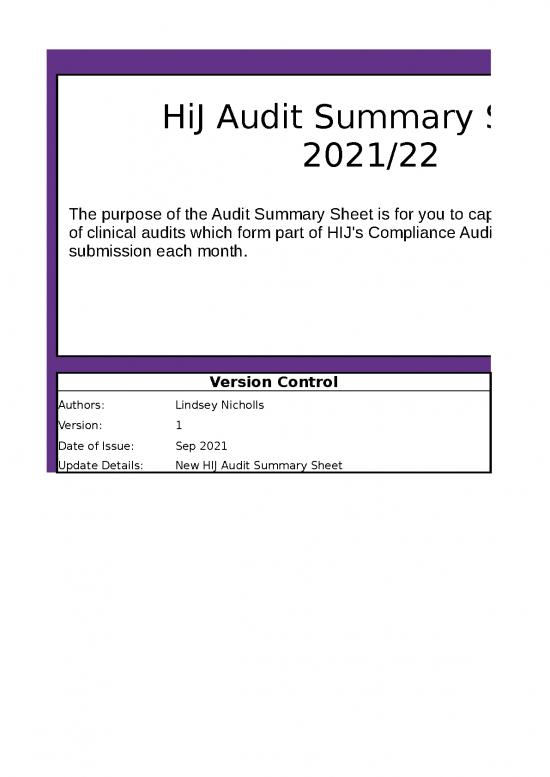 picture1_Excel Sample Sheet 41639 | Ppg000152 Health In Justice Audit Summary Sheet 1 September 2021