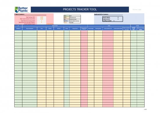 picture_Estimate Template Excel 41156 | Project Tracking Tool