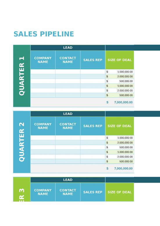 picture Excel Finance Template 41822 | Sales Pipeline Template