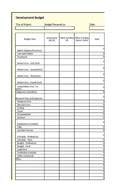 picture Spreadsheet For Expenses 41039 | Screenwest Budget Template With Rationale