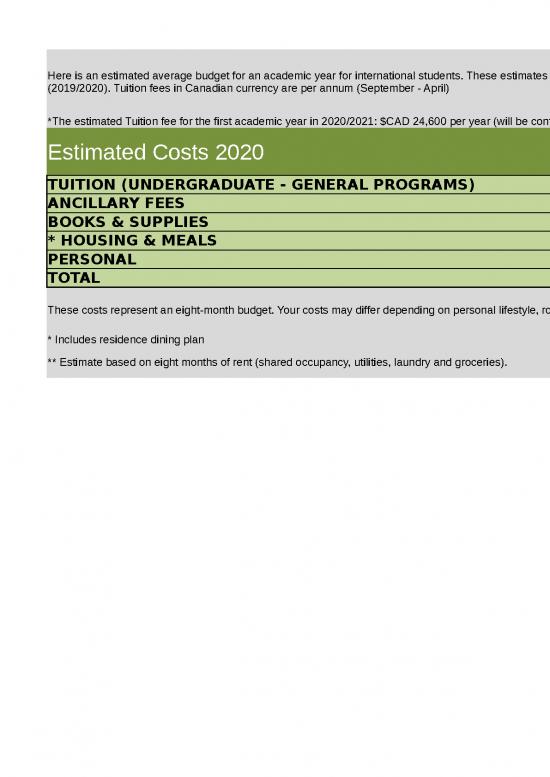 picture Estimate Template Excel 41062 | Student Budget Templates 0