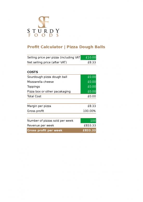 picture1_Cost Sheet Format In Excel 42187 | Sturdy Foods Profit Calculator