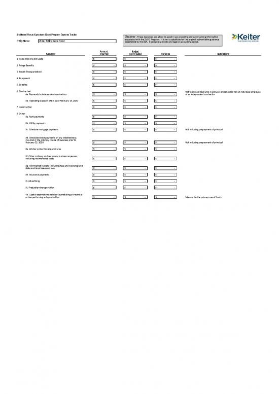 picture Construction Template Excel 40678 | Svog Program Expense Tracker Tool