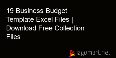 picture 19 Business Budget Template Excel Files | Download Free Collection Files