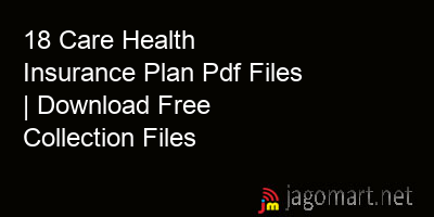 picture 18 Care Health Insurance Plan Pdf Files | Download Free Collection Files