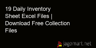 picture 19 Daily Inventory Sheet Excel Files | Download Free Collection Files