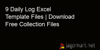 picture 9 Daily Log Excel Template Files | Download Free Collection Files