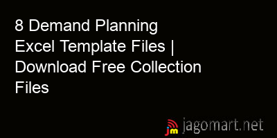 picture 8 Demand Planning Excel Template Files | Download Free Collection Files