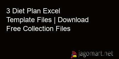 picture 3 Diet Plan Excel Template Files | Download Free Collection Files