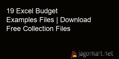 picture 19 Excel Budget Examples Files | Download Free Collection Files