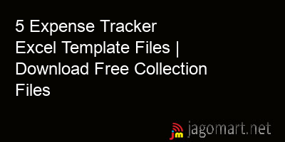 picture 5 Expense Tracker Excel Template Files | Download Free Collection Files