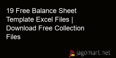 picture 19 Free Balance Sheet Template Excel Files | Download Free Collection Files