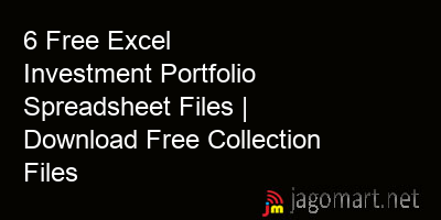 picture 6 Free Excel Investment Portfolio Spreadsheet Files | Download Free Collection Files
