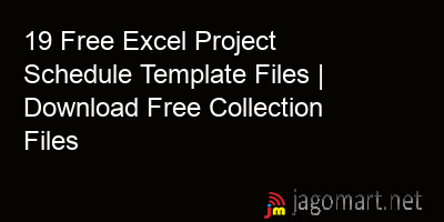 picture 19 Free Excel Project Schedule Template Files | Download Free Collection Files