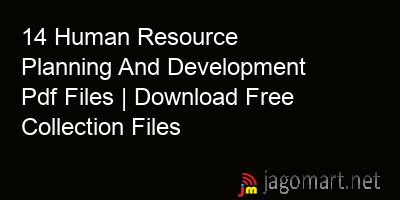 picture 14 Human Resource Planning And Development Pdf Files | Download Free Collection Files