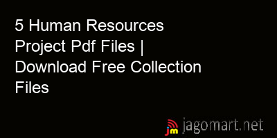 picture 5 Human Resources Project Pdf Files | Download Free Collection Files