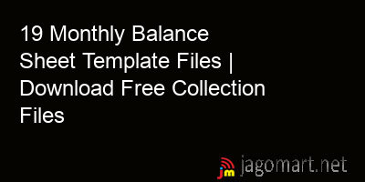 picture 19 Monthly Balance Sheet Template Files | Download Free Collection Files