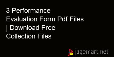 picture 3 Performance Evaluation Form Pdf Files | Download Free Collection Files