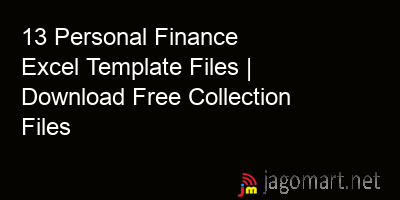 picture 13 Personal Finance Excel Template Files | Download Free Collection Files