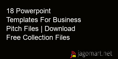 picture 18 Powerpoint Templates For Business Pitch Files | Download Free Collection Files