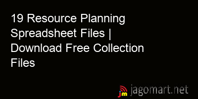 picture 19 Resource Planning Spreadsheet Files | Download Free Collection Files