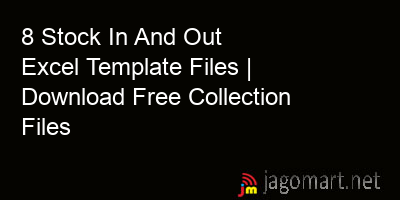 picture 8 Stock In And Out Excel Template Files | Download Free Collection Files