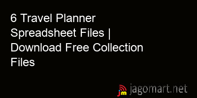 picture 6 Travel Planner Spreadsheet Files | Download Free Collection Files