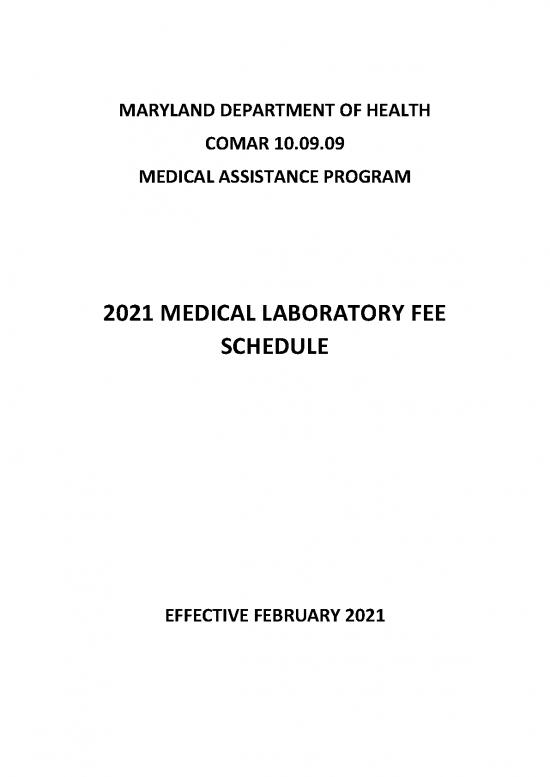 picture Medicaid Fee Schedule 2021 Pdf 44045 | 2021 Medical Laboratory Fee Schedule 2 16 21