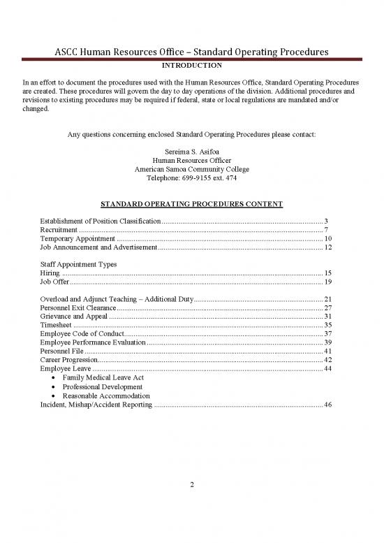 picture Human Resources Standard Operating Procedures Pdf 43760 | 3a Hr Sops