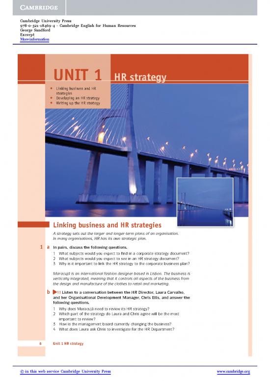 picture Cambridge English For Human Resources Pdf 43773 | 9780521184694 Excerpt