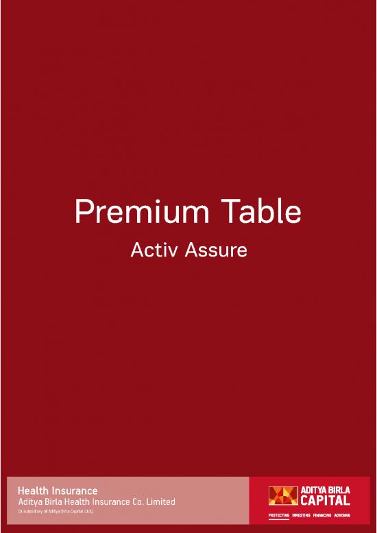 picture_Insurance Pdf 44238 | Activ Assure Diamond Plan