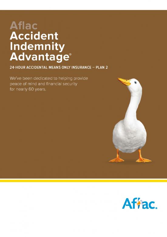 picture_Insurance Pdf 44060 | Aflac Accident Indemnity Advantage Brochure