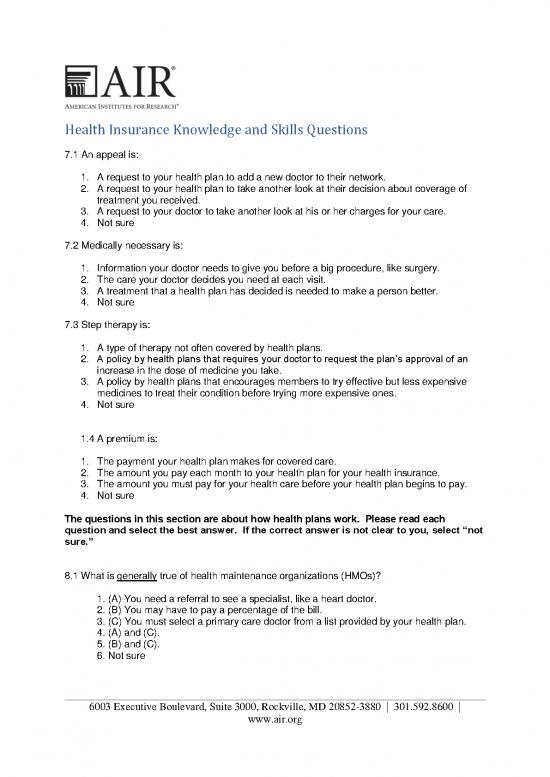 picture Insurance Pdf 44099 | Air Health Ins Qs