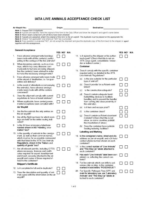 picture_Iata Pdf 43626 | Animalschecklist En