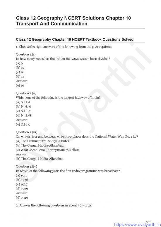 picture Transport And Communication Pdf 43606 | Chapter 10 Transport And Communication